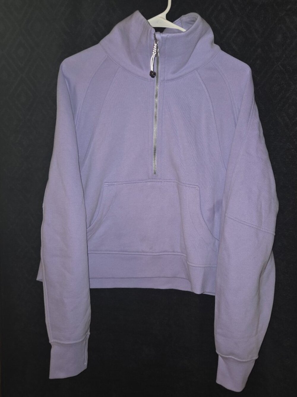 Lululemon Cropped Half Zip Scuba Style Hoodie
